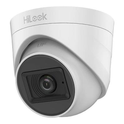  HILOOK THC-T120-PS Cámara domo analógica 2MP 1080P lente 2.8mm con audio micrófono IR 20m TVI/AHD/CVI/CVBS 
