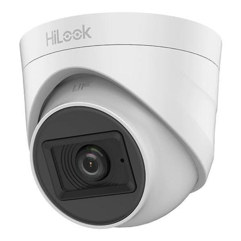  HILOOK THC-T120-PS Cámara domo analógica 2MP 1080P lente 2.8mm con audio micrófono IR 20m TVI/AHD/CVI/CVBS 