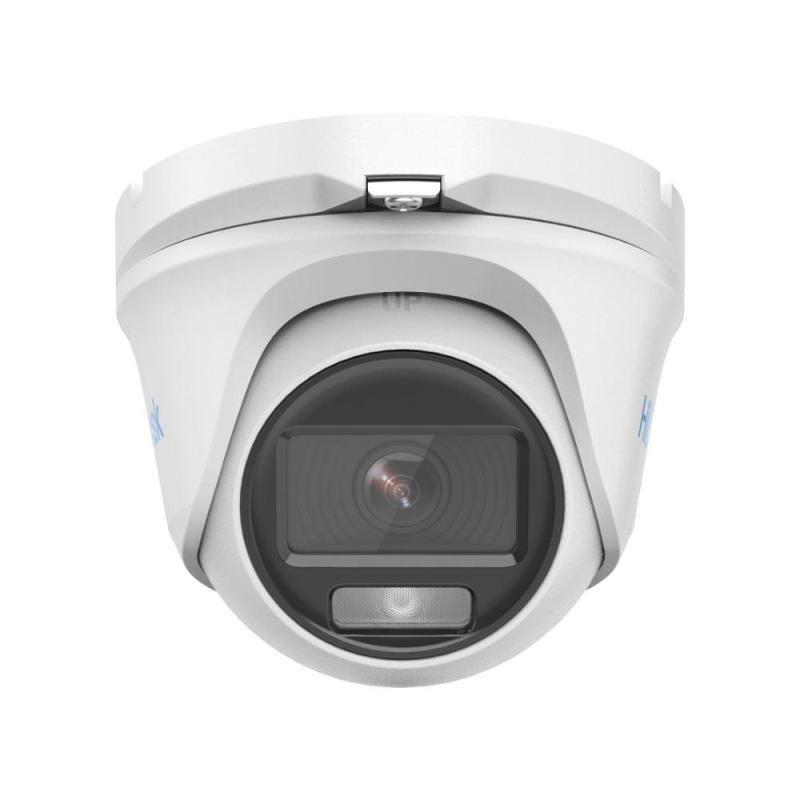  HILOOK THC-T229-MS Cámara domo analógica ColorVu 2MP 1080P luz blanca 40m 24/7 color lente 2.8mm TVI/AHD/CVI metal 