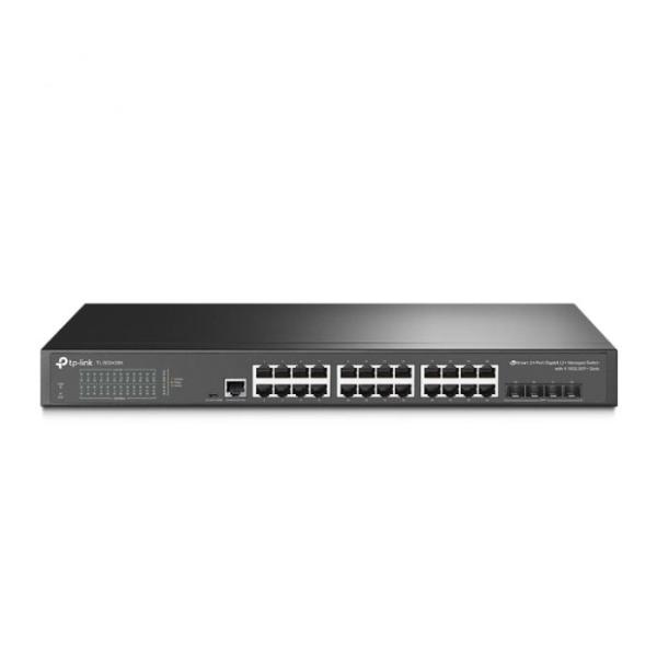  TP-LINK TL-SG3428XMP Switch administrado L2+ JetStream 24 puertos Gigabit PoE+ 802.3af/at 384W 4 puertos 10GE SFP+ Omada SDN 