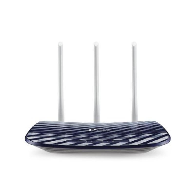  TP-LINK ARCHER C20 Router WiFi AC750 Dual Band 433Mbps 5GHz + 300Mbps 2.4GHz 3 Antenas 100Mbps Ports 