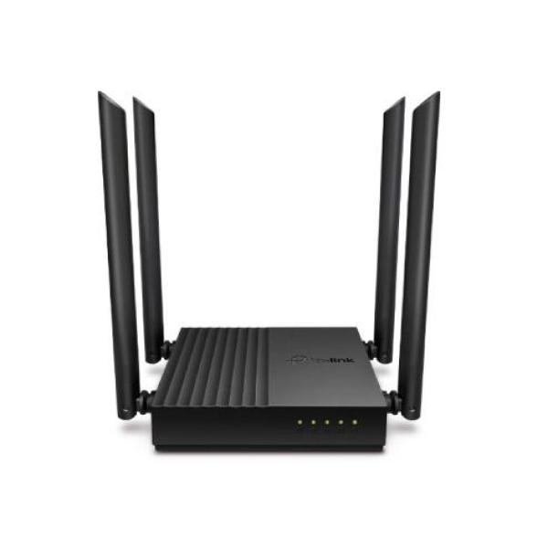  TP-LINK ARCHER C64 Router WiFi AC1200 Dual Band 867Mbps 5GHz + 300Mbps 2.4GHz Gigabit Ports 4 Antenas OneMesh 