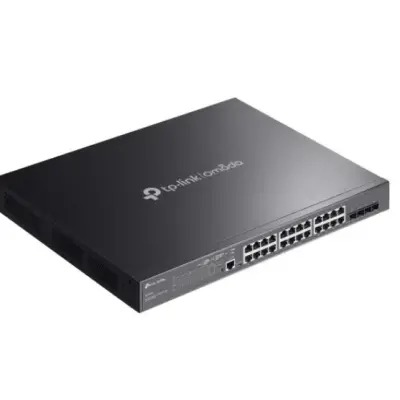  TP-LINK TL-SG3428MP Switch administrado JetStream L2+ 28 puertos Gigabit 24 puertos PoE+ 802.3at 4 SFP 384W presupuesto PoE 