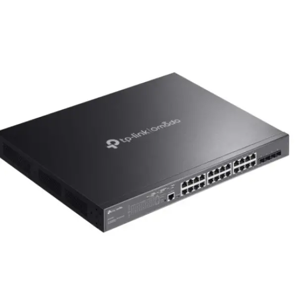  TP-LINK TL-SG3428MP Switch administrado JetStream L2+ 28 puertos Gigabit 24 puertos PoE+ 802.3at 4 SFP 384W presupuesto PoE 