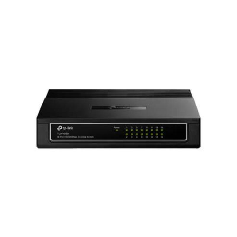  TP-LINK TL-SF1016D Switch No Gestionable 16 Puertos 10/100Mbps Desktop/Rackmount Case Plástico 