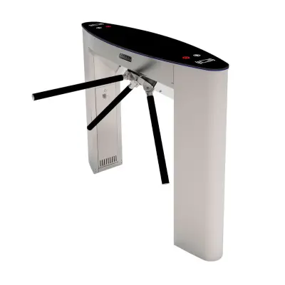  ZKTECO TS5022A barrera molinete vertical con 2 lectoras FR1200 y 1 InBio260 acero inoxidable 