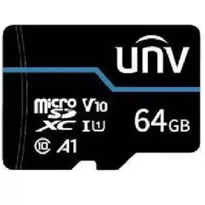  UNIVIEW TF-64G-T-L-IN Tarjeta microSD 64GB U1 para videovigilancia 