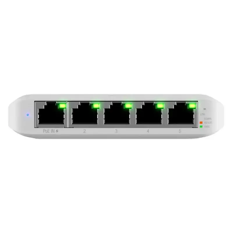  UBIQUITI USW-Flex-Mini Switch UniFi 5 puertos Gigabit administrable 10/100/1000Mbps PoE 802.3af/at 