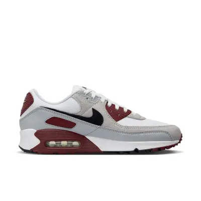  NIKE Air Max 90 White/Black/Dark Team Red/Pure Platinum 