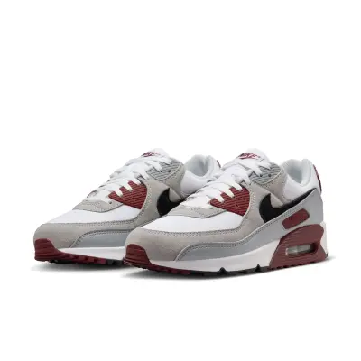  NIKE Air Max 90 White/Black/Dark Team Red/Pure Platinum 