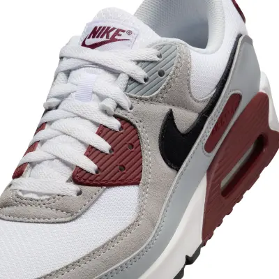  NIKE Air Max 90 White/Black/Dark Team Red/Pure Platinum 