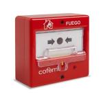  COLOTRON CO-PUCAR Pulsador alarma rearmable convencional 12VDC 500mA contacto seco NC/NO 