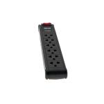  FORZA FPS-005B Regleta negra 6 tomas 110-240V 50/60Hz 15A 1800W protección sobretensión 