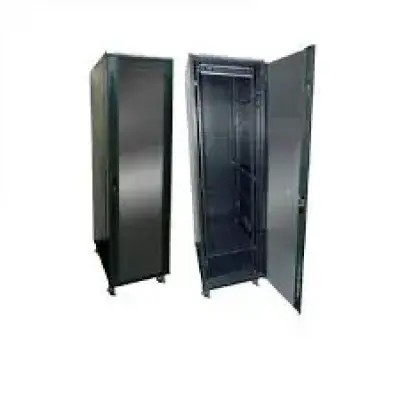  STV ST-AEL-TV-42U-800 Gabinete metálico piso rack 42U 2000x600x800mm puerta vidrio perforado ventilación 