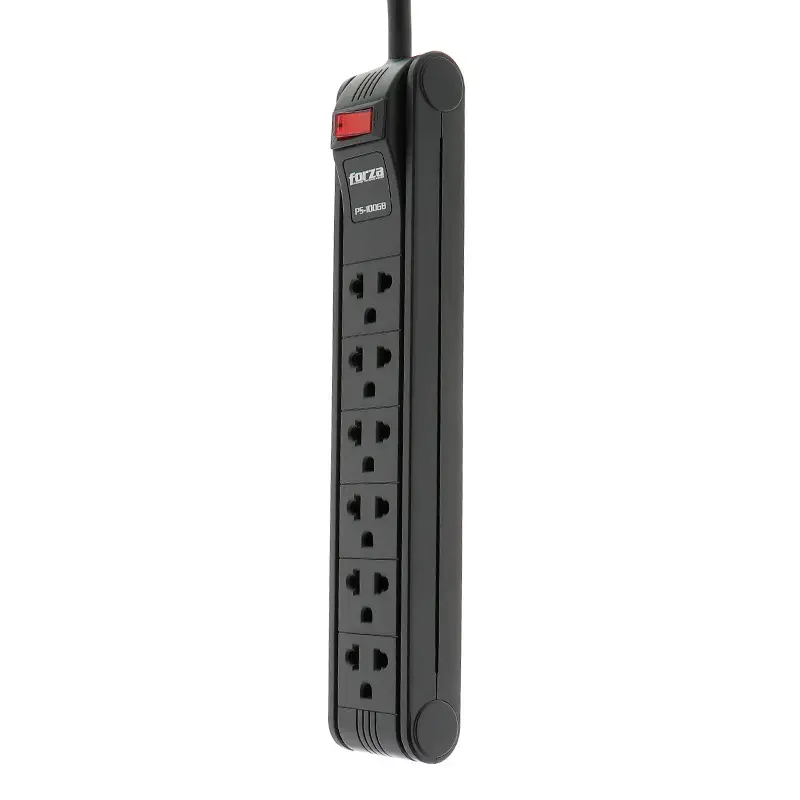  FORZA FZ-PS-1006B Supresor de picos 6 tomas 1680W 220V cable 3 metros 