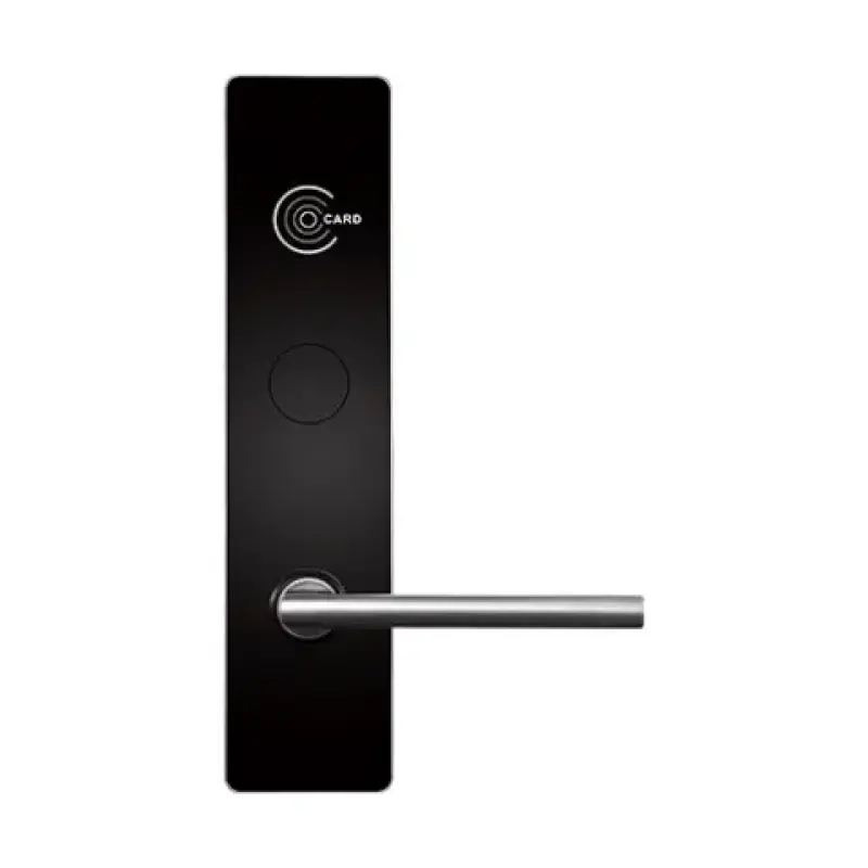  ZKTECO LH6800/L cerradura hotelera Mifare 13.56MHz mortise americano 5 pestillos lado izquierdo zinc 