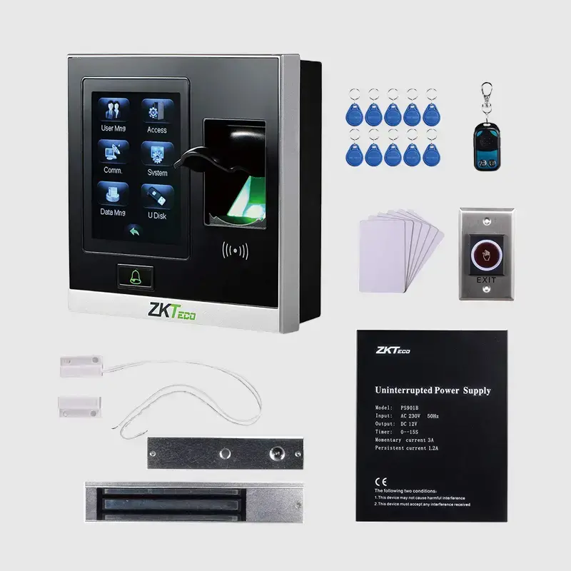  ZKTECO SF400 E LOCK KIT kit de control acceso huella 
