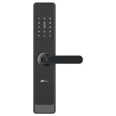  ZKTECO TL700W cerradura inteligente Wi‑Fi huella digital código tarjeta IC Mifare 4xAA batería mortise 6068 
