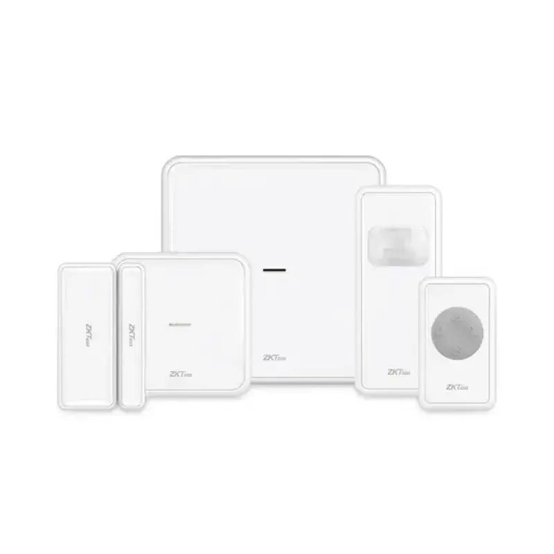  ZKTECO AP101 kit de alarma inteligente Wi‑Fi con sensor de movimiento y contacto magnético 