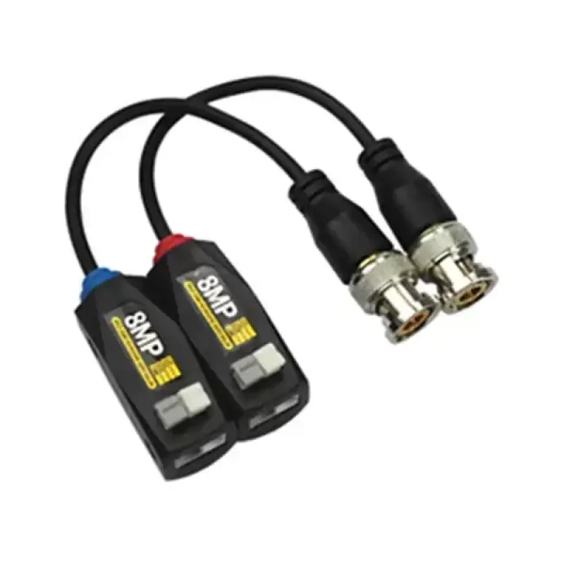  ZKTECO CF800 Balun Video 4 en 1 hasta 8MP Transceptor Pasivo 