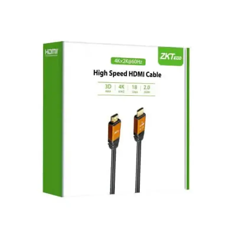  ZKTECO ZK-30HD-C Cable HDMI alta velocidad 3 metros blindado 4K 30Hz compatible HDMI 1.4 conectores oro 