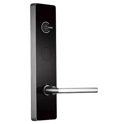  ZKTECO LH6800/R cerradura hotelera Mifare 13.56MHz mortise americano 5 pestillos lado derecho zinc 