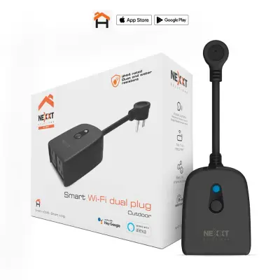  NEXXT NHP-O610 Enchufe inteligente dual Wi-Fi para exterior 