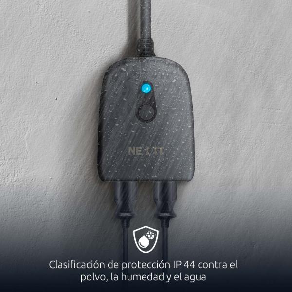  NEXXT NHP-O610 Enchufe inteligente dual Wi-Fi para exterior 