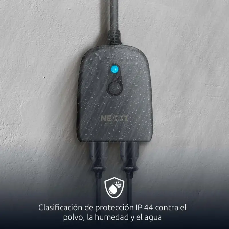  NEXXT NHP-O610 Enchufe inteligente dual Wi-Fi para exterior 