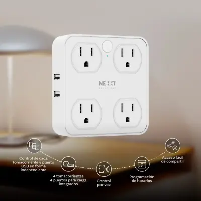  NEXXT NHP-T615 Protector de sobretensión inteligente Wi-Fi 