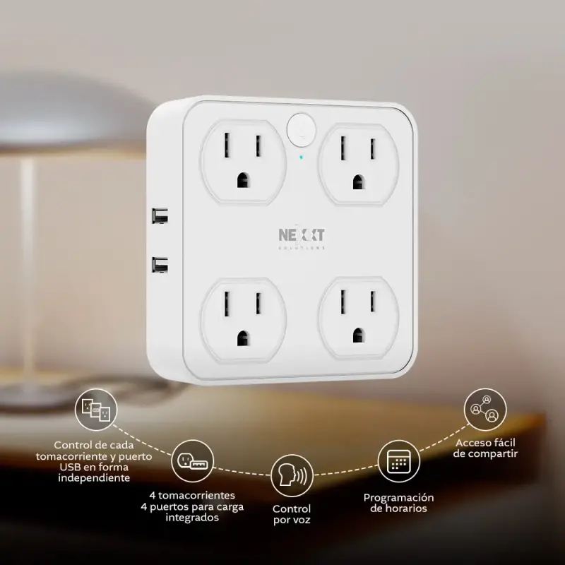  NEXXT NHP-T615 Protector de sobretensión inteligente Wi-Fi 