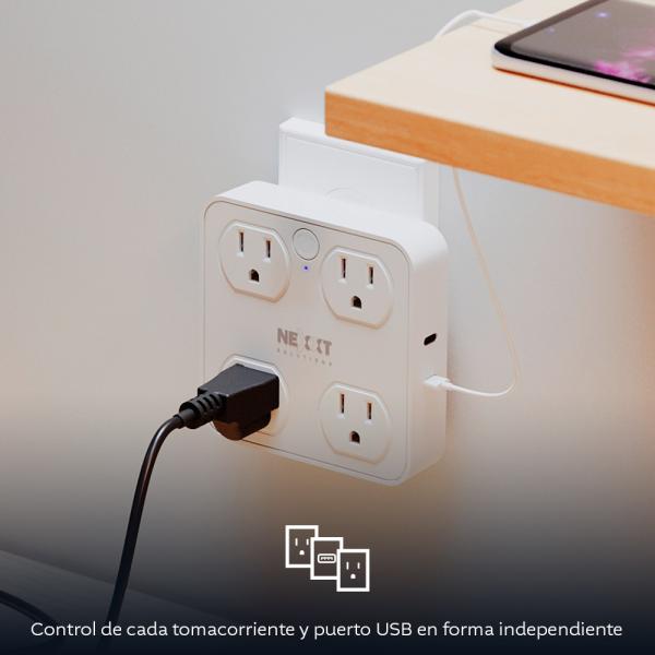  NEXXT NHP-T615 Protector de sobretensión inteligente Wi-Fi 