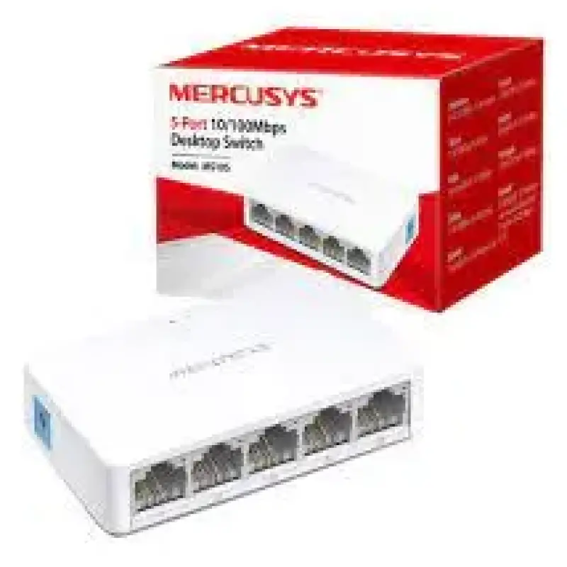  MERCUSYS MS105 Switch de escritorio 5 puertos 10/100Mbps 