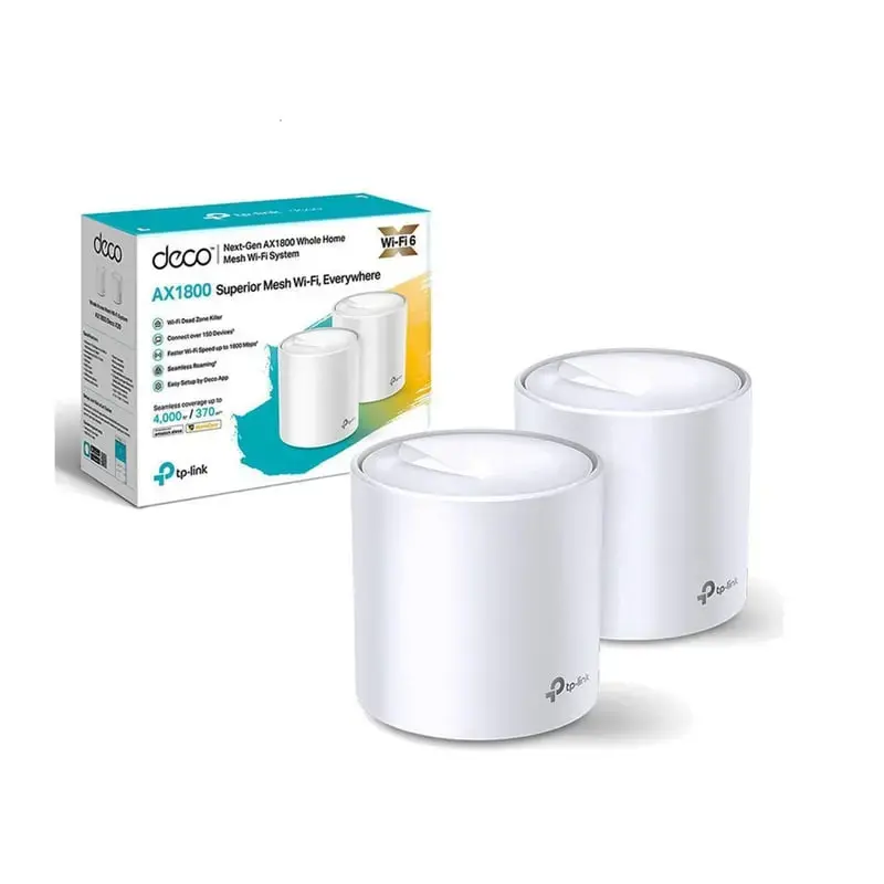  TP-LINK DECO X20(2-PACK) Sistema Wi-Fi 6 Mesh AX1800 (2-Pack) 