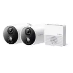  TP-LINK TAPO C400S2 Sistema Cámara Seguridad Inalámbrica 2 Cámaras 1080P FHD Batería Recargable 180 días Hub Incluido MicroSD 512GB IP65 