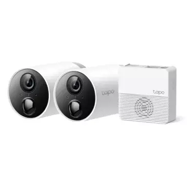  TP-LINK TAPO C400S2 Sistema Cámara Seguridad Inalámbrica 2 Cámaras 1080P FHD Batería Recargable 180 días Hub Incluido MicroSD 512GB IP65 