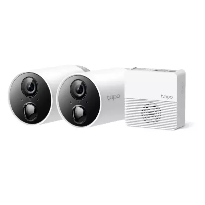  TP-LINK TAPO C400S2 Sistema Cámara Seguridad Inalámbrica 2 Cámaras 1080P FHD Batería Recargable 180 días Hub Incluido MicroSD 512GB IP65 