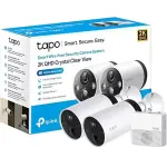  TP-LINK TAPO C420S2 Sistema Cámara Seguridad Inalámbrica 2K QHD 2 Cámaras Batería Recargable 5200mAh 180 días Sub-1GHz Hub Incluido IP65 